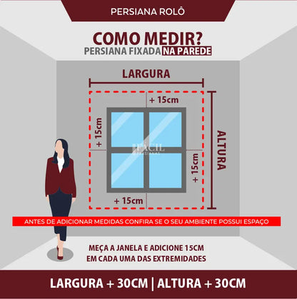 Persiana Rolô Tela Solar 3% - Alvorada