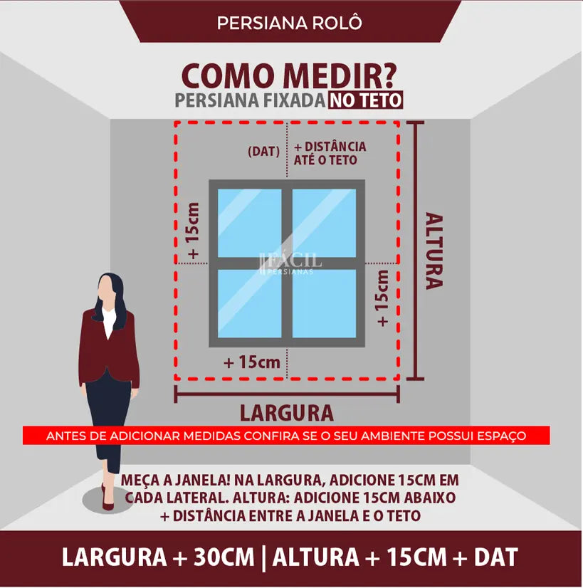 Persiana Rolô Tela Solar 3% - Alvorada